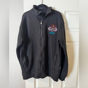 NPC/IFBB national physique committee bodybuilding Black Zip-Up Jacket